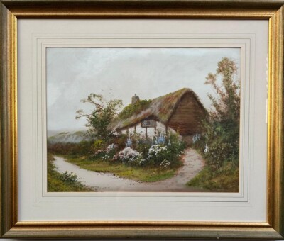 Reginald Daniel Sherrin (britisch, 1891-1971): Ländliche Landschaft, Aquarell