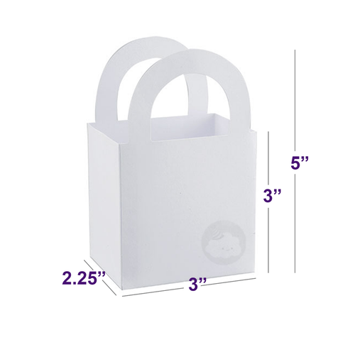 8 Unicorn White Treat Box Party Favor Loot Goody Bag Birthday 3" x 3" - Bild 2 von 6