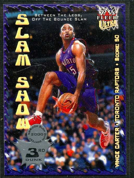 2000-01 Fleer Ultra Slam Show Vince Carter SS8 Basketball Card NBA Raptors  C1