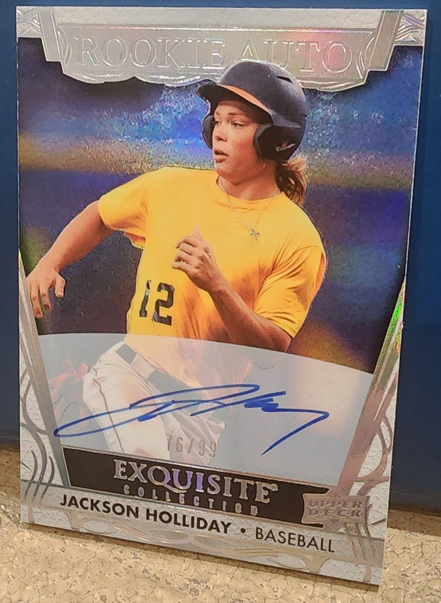 2023 UD Goodwin Jackson Holliday Exquisite Collection Rookie Auto 