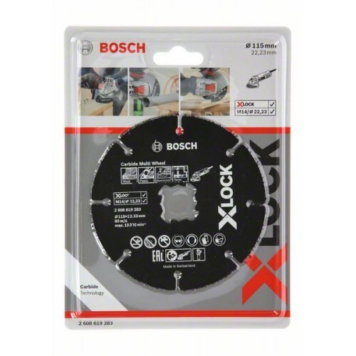 Bosch 2608619283 Carbide Cutting Disc for Wood and Plastics X-Lock, ф115