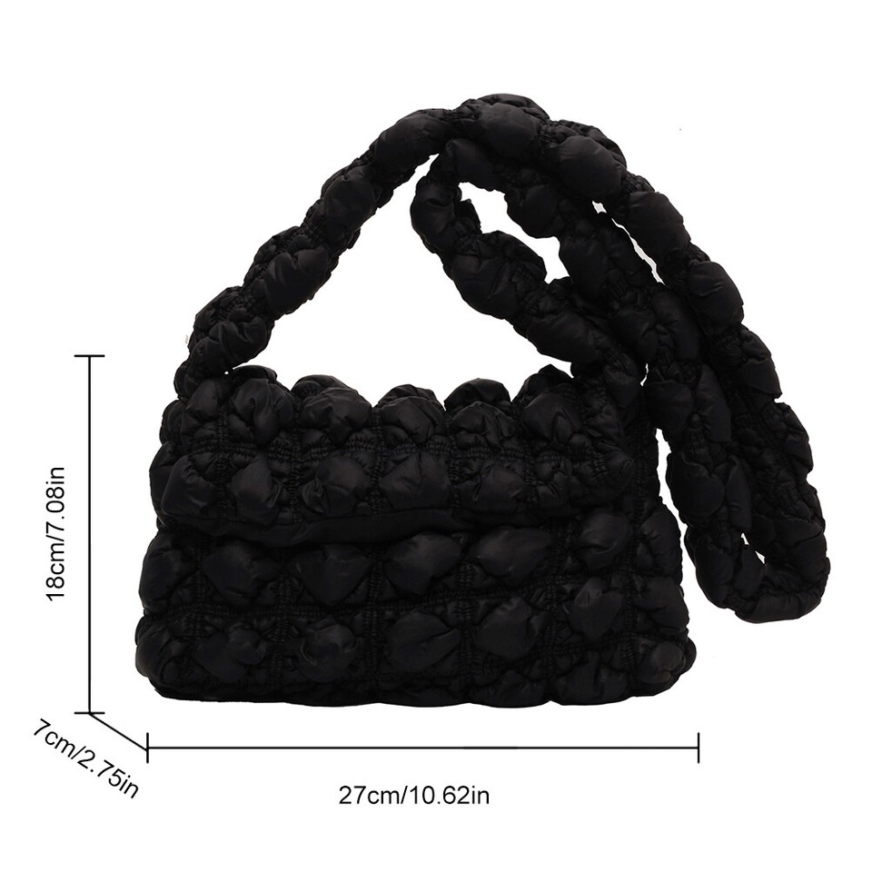 New Women Bubble Hobo Bag Large Capacity Casual Female Everyday Purse