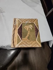 Vtg Bahamas Natural Fibers Photo Postcard Scrapbook Album Leaves Bamboo NEW