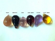 LOT OF 5 NEW GLASS GRAPE TEAR DROP SUNCATCHER 26mm Chandelier Prism 6 colors
