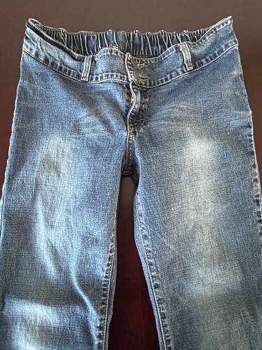 Asst. Lot of 3 Pairs Maternity Blue Jeans Regular Distressed Size Small EUC - Picture 15 of 18