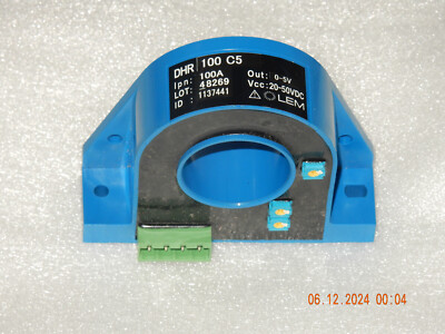 LEM DHR 100 C5 Stromwandler 100A, OUT:0-5V,Vcc:20 bis 50VDC,LOT 48269,ID:1137441