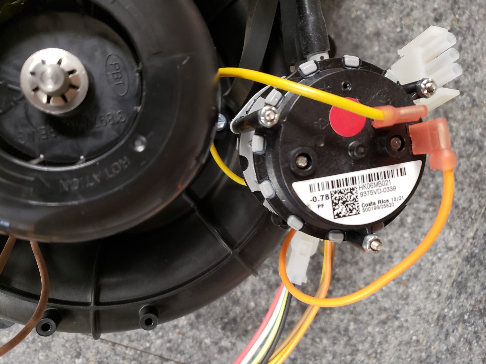 Carrier 337938786CBP Inducer Motor/Housing Assembly With Pressure