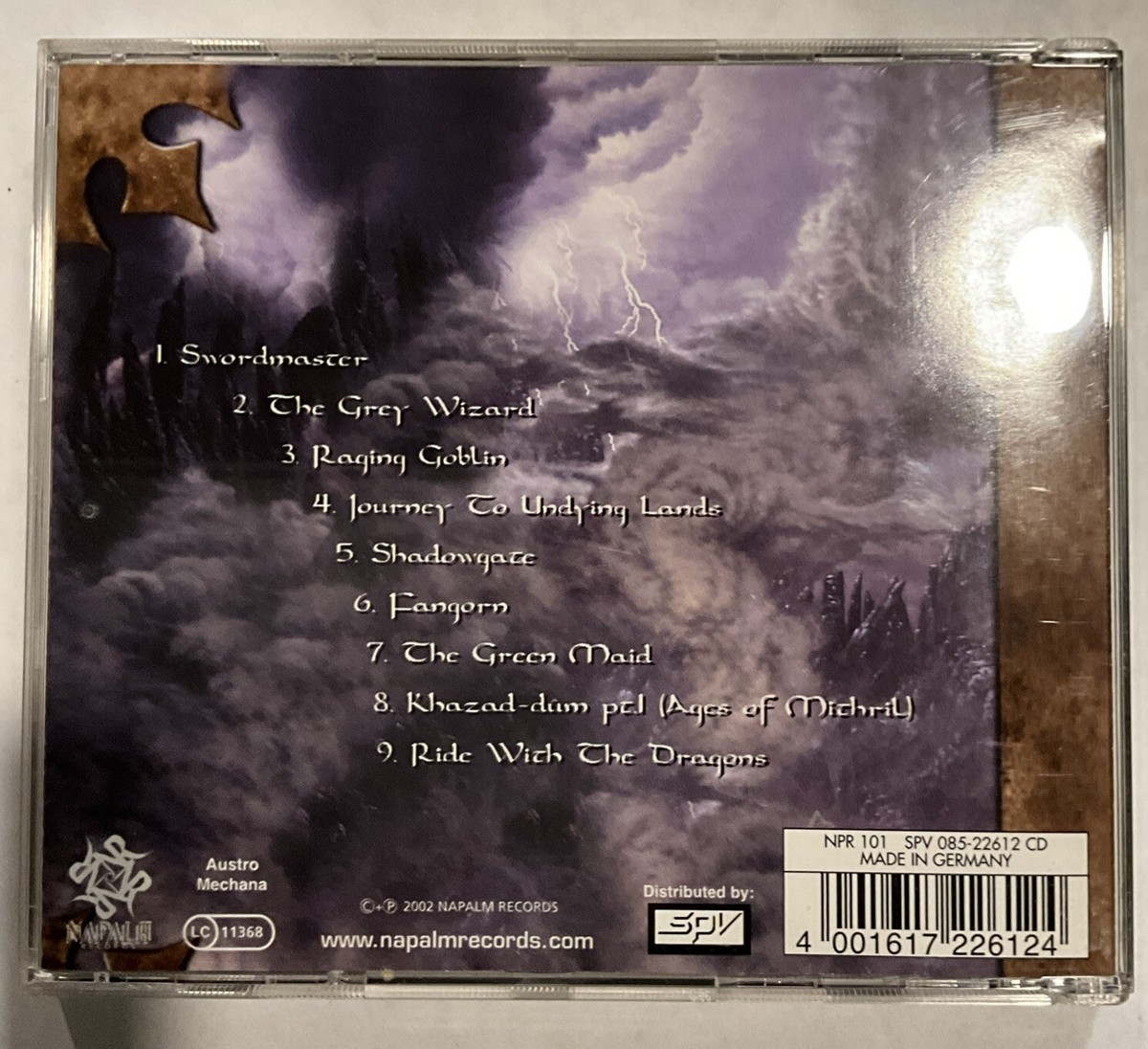 Battlelore - Where The Shadows Lie CD 2002 Napalm Records – NPR