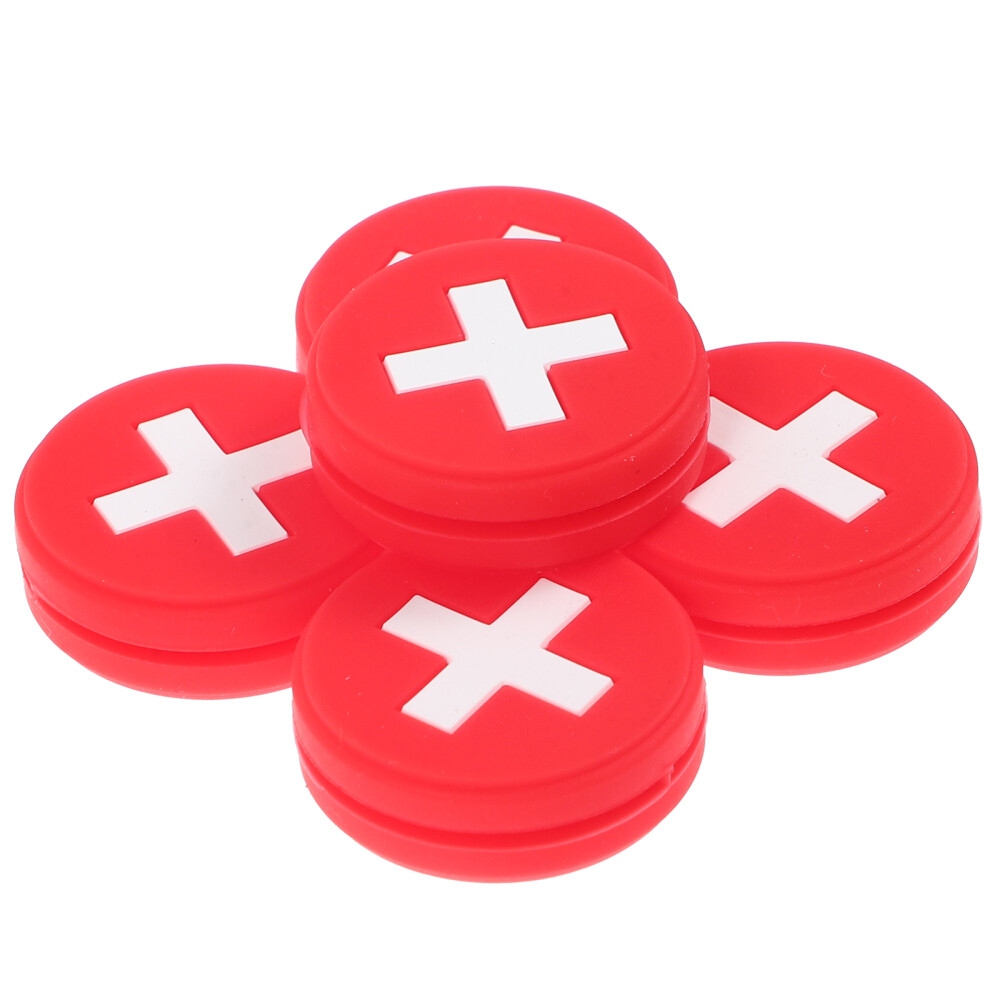 5 Pcs Badminton Racquet Grip Tape Tennis Racket Shock Absorber