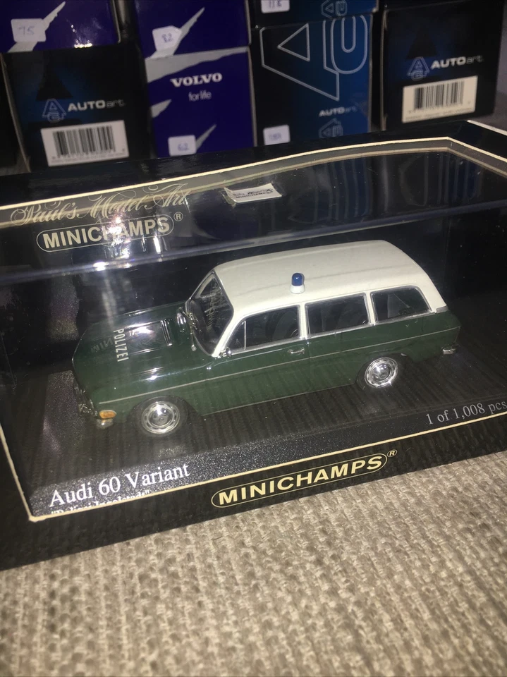 Minichamps 400011390 Audi 60 Variant - 'Polizei Ingolstadt' 1970 1/43 #NEW - Image 2 of 4