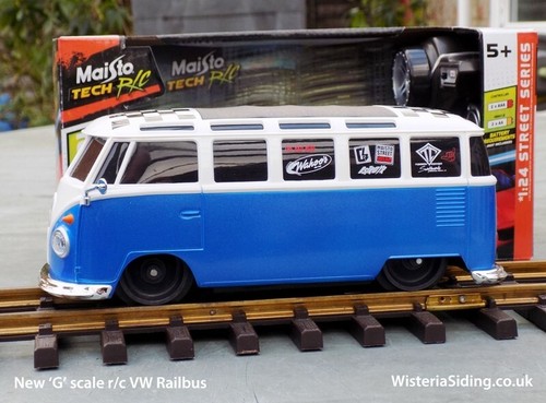 'G' scale R/C Battery VW Converted into Railbus to run on 45mm 'G' Gauge Track. - Picture 4 of 5