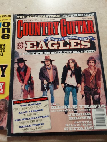 Country Guitar Magazine Lot Issue #1 Eagles BRAD paisley 14 Songs Tabbed - Picture 2 of 4