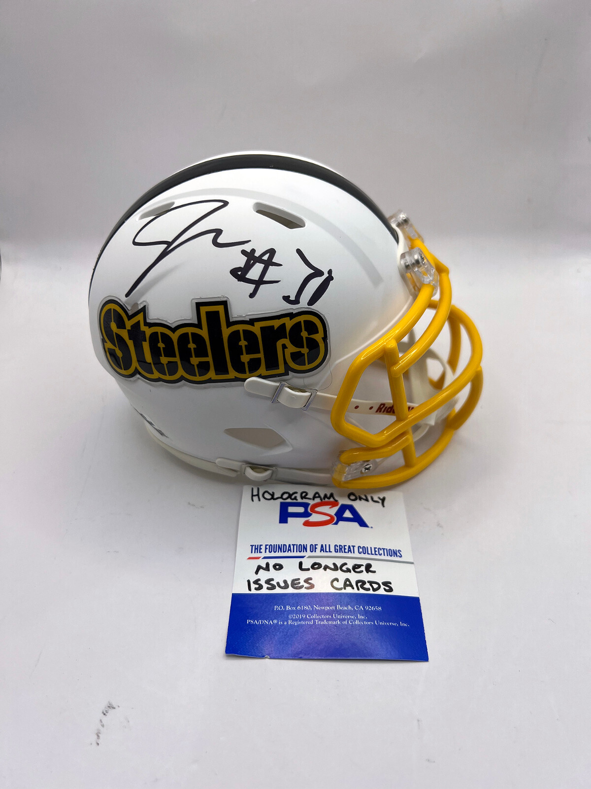 JAYLEN WARREN Pittsburgh Steelers SIGNED Custom Speed Mini HELMET PSA COA 
