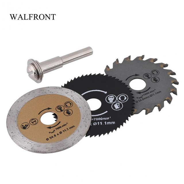 WALFRONT 3pcs HSS Circular Saw Blades Woodworking Cutting 