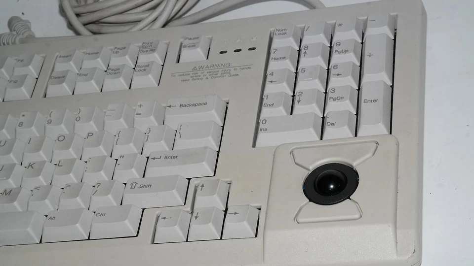 COMPAQ 186591-406 MECHANICAL KEYBOARD W/TRACKBALL 185152 CHERRY MX BROWN 11800 - Image 3 of 4