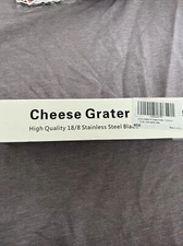 Stainless Steel Cheese & Citrus Grater Zester Lemon Zester Food Grater Tool 8 in