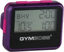 Gymboss Interval Timer And Stopwatch Compact Dual Interval Timer In Violet Pink