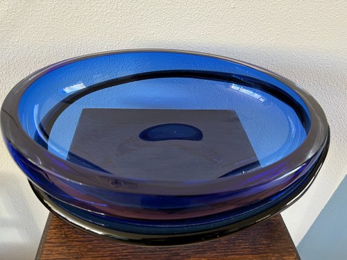 Grand bol en verre Seguso Vetri d'Arte Murano Sommerso années 60 - Photo 3 sur 9