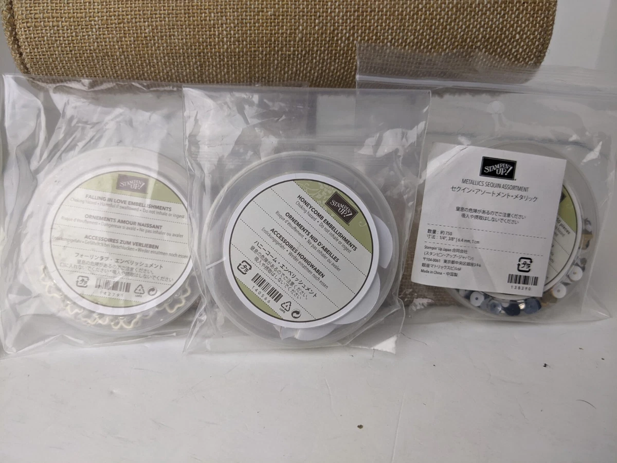 Lot De 2 Packs De Boutons Stampin' Up! - Classy Designer - 3 Tailles (3/8", 9/16", 3/4") - Neuf