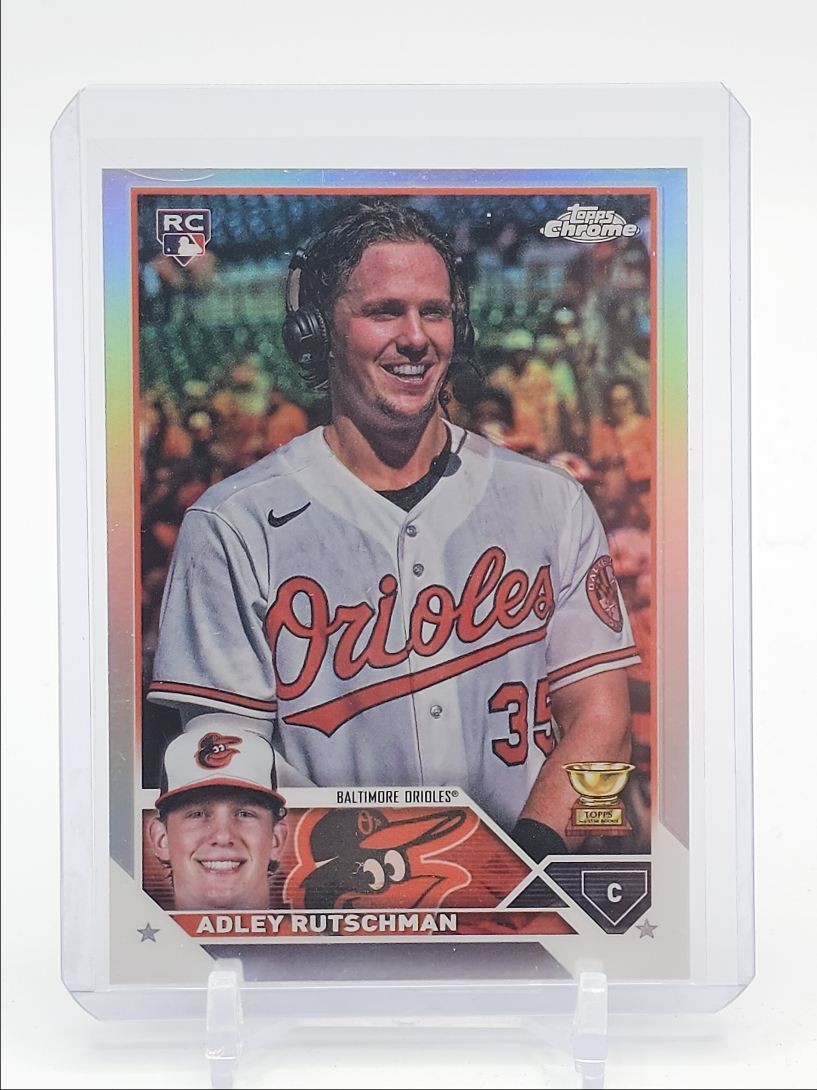 ADLEY RUTSCHMAN 2023 TOPPS CHROME UPDATE ROOKIE IMAGE VARIATION RC Q1739