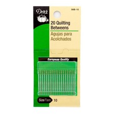 Dritz 56B-10 Quilting Betweens Hand Needles, Size 10 20-Count 
