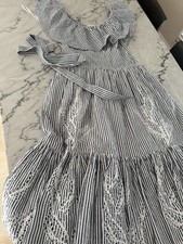 Tory Burch Eyelet Stripe MIDI Dress 6