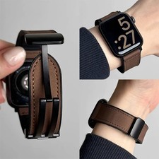 Leather Watch Strap 49mm 46mm 44mm 45mm 40mm Bracelet Replacement Sport Band
