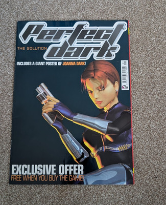 Perfect Dark Official Strategy Guide Nintendo 64 N64 Rare Joanna Dark Guide Book