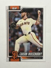 2026 Topps Series 1 - Carson Whisenhunt #184 (RC) Giants Base Rookie 