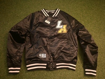 New Era Los Angeles Lakers Varsity Satin Jacket Men's Medium NWT