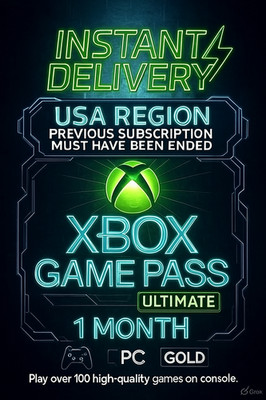 1 Month Xbox Game Pass Ultimate Live Gold Membership - Existing Users - US Only