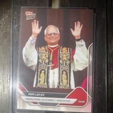 2025 Topps Now 1st American Pope #POPE Pope L...