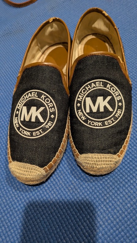 michael Kors Hastings Espadrille Denim Size 7.5