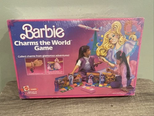 Vintage 1986 Barbie Charms The World Board Game Mattel New & Sealed