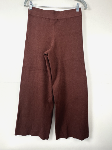Earthy Brown Sweater Set S Turtleneck Cozy Knit Pants Set Lounge Luxe Cabincore - Picture 5 of 17