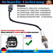 DE-Lambdasonde Regelsonde Vorne Für Citroen C1 Peugeot 107 Toyota Aygo Yaris 1.0