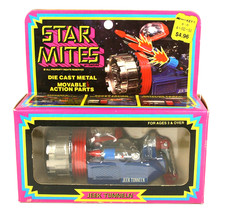 1978 STAR MITES DIECAST SPACE TOY VEHICLE ROBOT ACTION FIGURE JEEK TUNNELN MIB