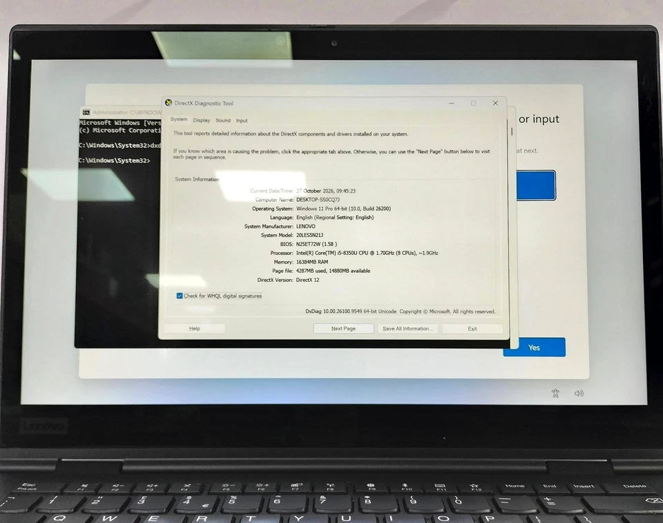Lenovo ThinkPad X1 · i5-8350U · 16GB · 256GB, photo 3 of 5