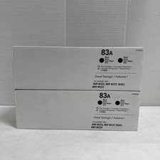 HP 83A CF283A Factory Sealed  Toner Cartridges Black LOT OF 2 NEW SEE PHOTOS