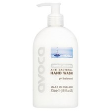 Avoca Caring Moisturising Anti-Bacterial Hand Wash 500ml x 6 5.01 per litre