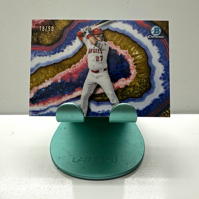 2026 Bowman Chrome Mike Trout Crystallized Gold   Case Hit  Angels /50