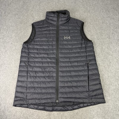 Helly Hansen Gilet Mens Small Black Sirdal Insulator Puffer Bodywarmer Vest Logo