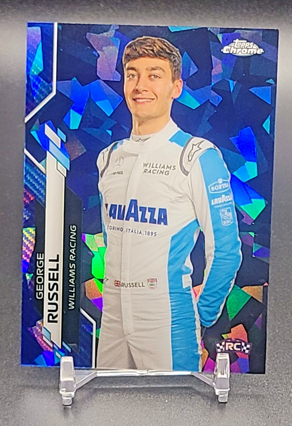 2020 Topps Chrome Sapphire Formula One F1 George Russell RC Rookie Card #19 MINT