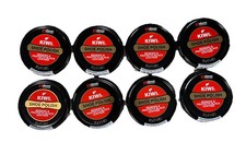 8x New KIWI Shoe Polish, Black, 32 g Metal Tin, 1.125 oz