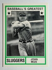 1982 TCMA Greatest Sluggers #25 John Mize