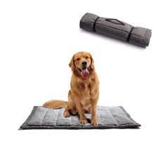 Outdoor Dog Bed, Portable Travel Mat, Rollup Pet Camping Gear, Crate Pad with...