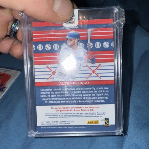 2019 Leather & Lumber Hitter Inc Signature Bats Gold /50 Alex Verdugo Auto - Picture 2 of 2
