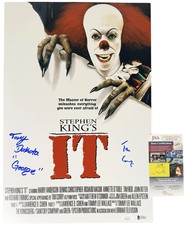 Tim Curry & Tony Dakota signed 12x18 Poster Georgie Denbrough Pennywise IT