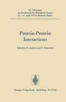 Protein-Protein Interactions Rainer Jaenicke