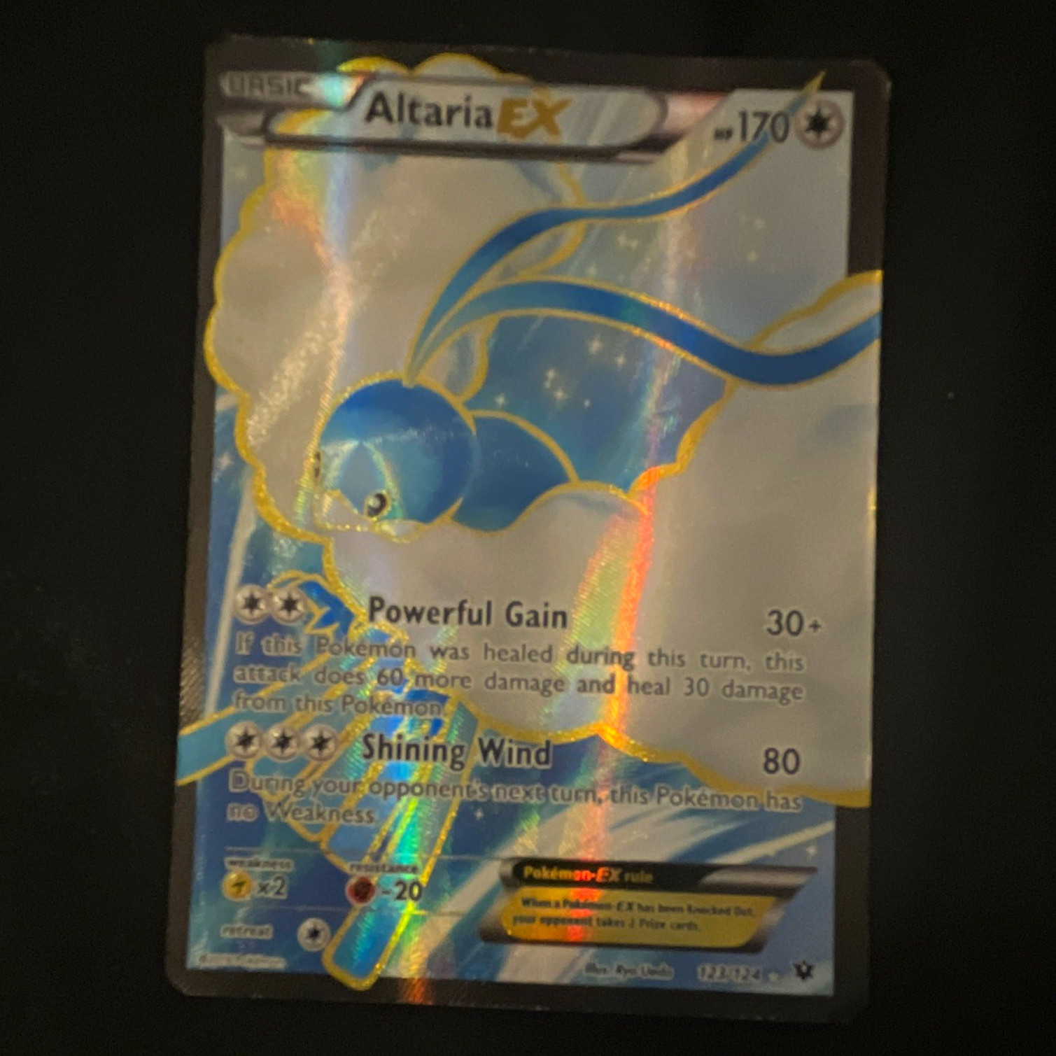 Altaria EX Fates Collide 123/124 Ultra Rare Full Art Holo English 170 HP